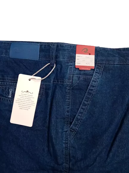 Pantaloni Jeans Uomo Classico Vita  Alta Taglie Forti Tessuto Leggero Cotone 3