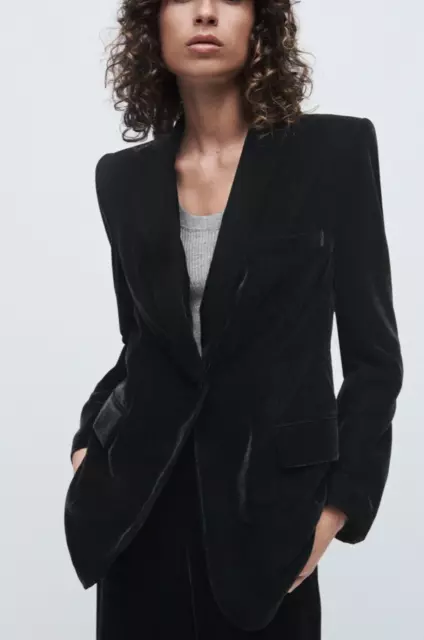 Giacca velluto hotsell nera zara