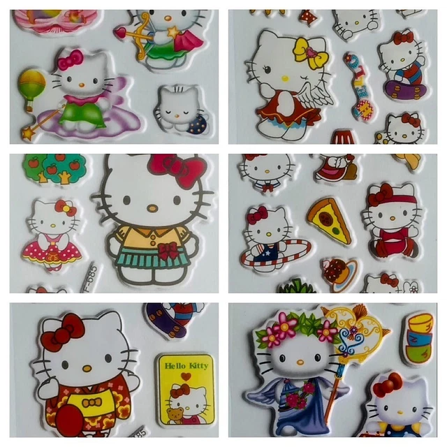 CUTE HELLO KITTY 3D Puffy Stickers for Kids Reward Scrapbook Craft