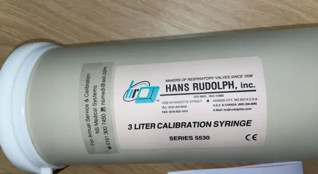 Hans Rudolph Series 5530 3L Calibration Syringe for Spirometer (CareFusion etc) 2
