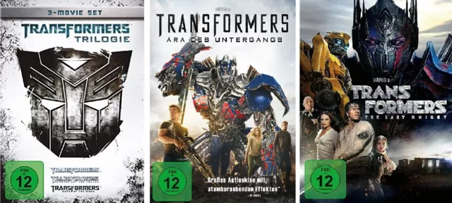 5 DVDs * TRANSFORMERS 1 - 5 (1-3 +4 +5) IM SET - Mark Wahlberg # NEU OVP +