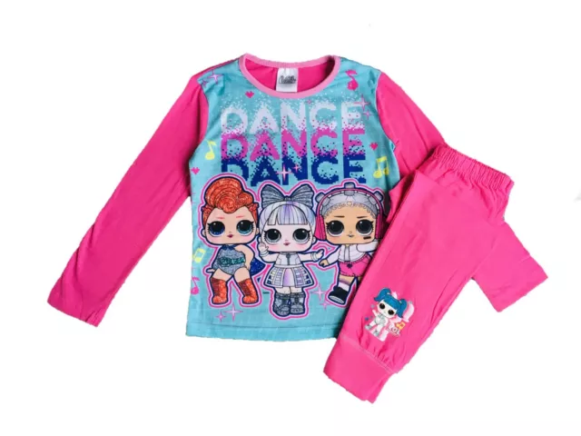 Girls Pyjamas LOL Surprise! Pink Blue Size 4 5 6 7 8 9 10 Years Dance PJ's PJs
