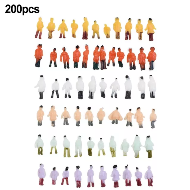 200 Figure Dipinte Vibranti Per Modelli Treno Paesaggi Aspetto Realistico