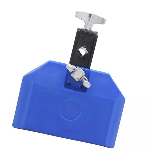 High Pitched Durable Plastic Cow Bell Percussion Instruments Blue 3