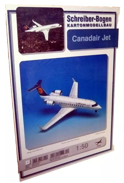 + KARTONMODELLBAU  CANADAIR JET SCHREIBER-BOGEN 72620   Bastelbogen