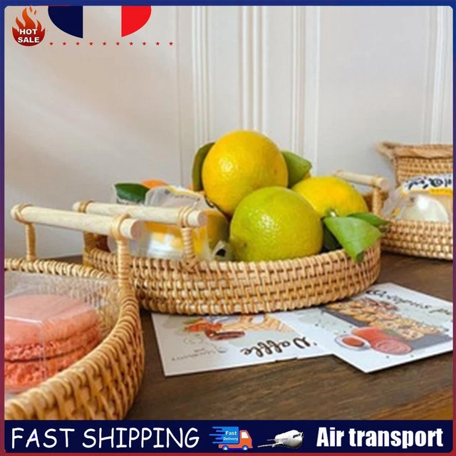 Petit Panier De Rangement En Osier Panier De Fleurs Suspendu Mur Panier Tissé En Rotin De Ferme