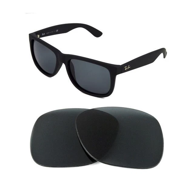 NUOVI OCCHIALI DA SOLE NUOVI POLARIZZATI DI RICAMBIO AR NERI FIT RAY BAN BAN RB4221 50 mm