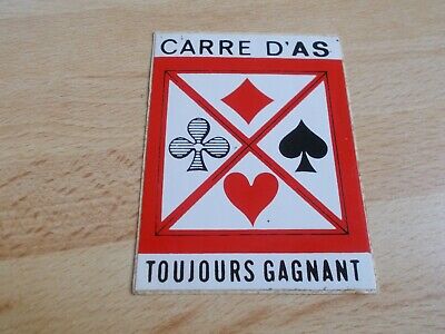 FA111 CARRE D'AS FOUR ACES POKER CARDS HOT ROD  100mmx63mm AUTOCOLLANT STICKER 