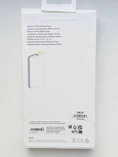 Apple Silicone Case with MagSafe for iPhone 14 Pro - ELDERBERRY 2