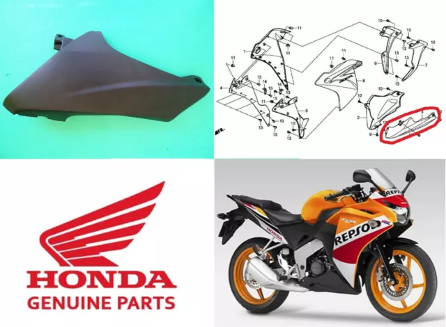 HONDA CBR 125 R Belly Pan Fairing LEFT Lower Cowl 2011 2020