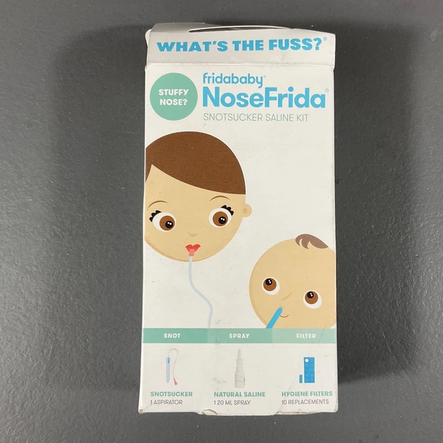 Fridababy NoseFrida Snotsucker Aspirator Saline Kit Hygiene Filters 120ML Spray