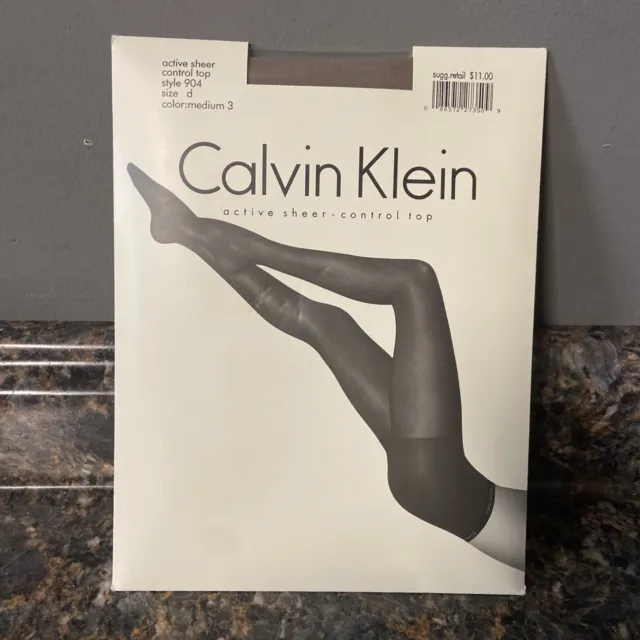 Calvin Klein Control Top Active Sheer Style 904 Size D Color  Medium 3