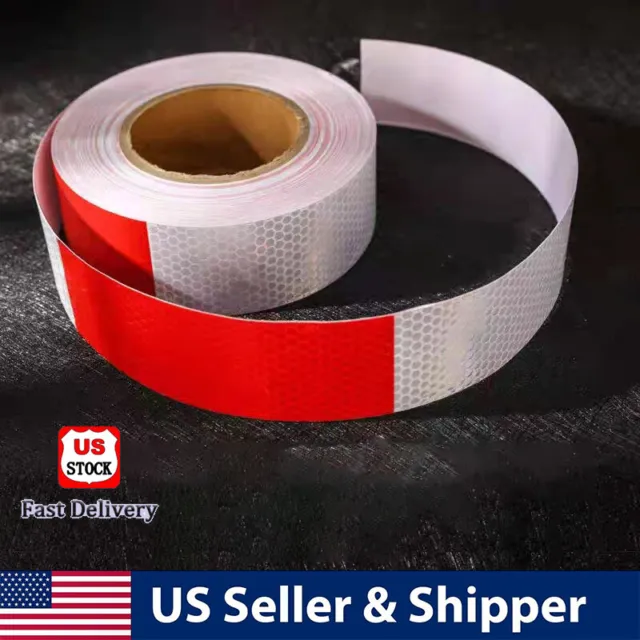 Reflective Tape CONSPICUITY Trailer Safety Warning Sign Auto Truck Red White NEW