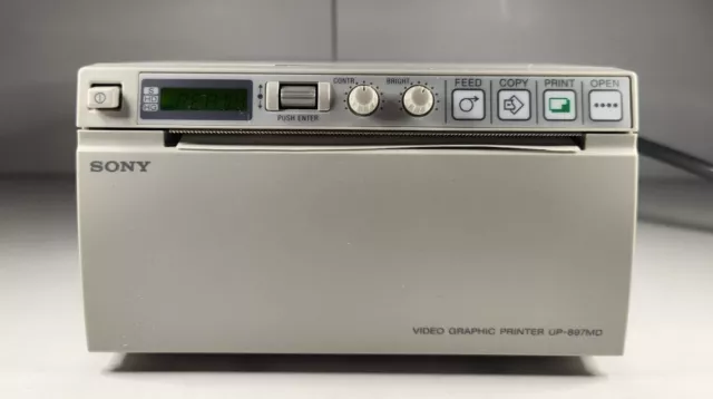 SONY UP-897MD Video Graphic Printer w/ Power and BNC cables✅️TESTED 🚚💨