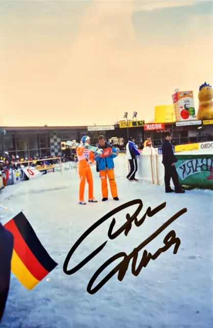 Autogramm Dieter Thoma Skisprung Olympiasieger persönliches FOTO 26-2 xyz