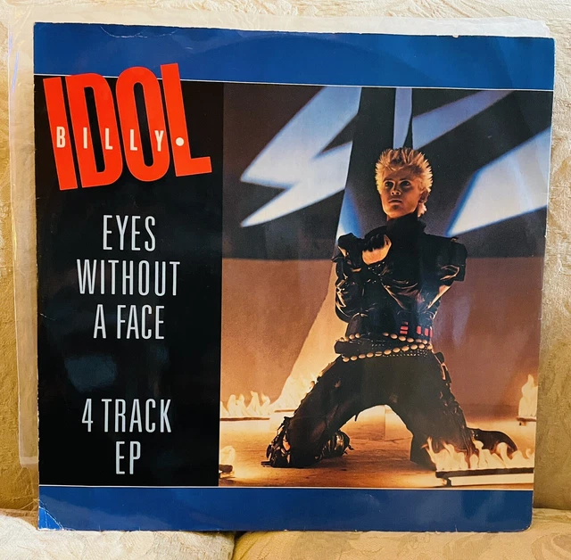 BILLY IDOL Eyes Without A Face 4 Track EP 12" Vinyl Record VG+ UK