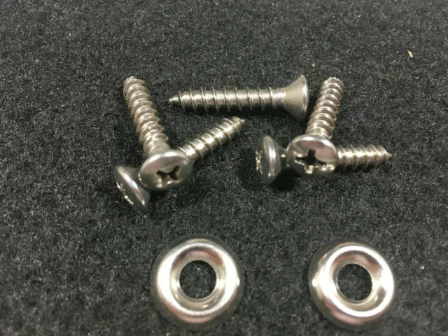 Saddle Screws - #10 - 1 1/4" Phillips Head w/washer- Stainless- Pkg of 25 (F537)