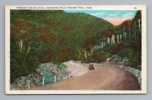 Berkshire Hills Mohawk Trail Massachusetts Vintage Postcard