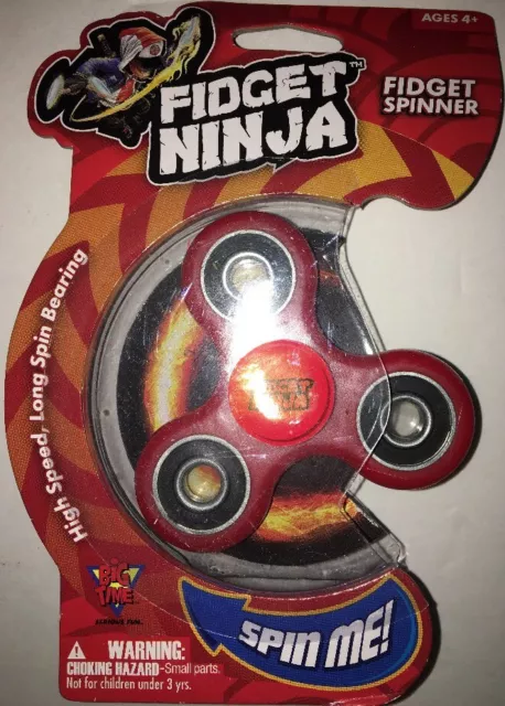 Fidget Ninja Spinner High Speed Long Spin Bearing Finger Hand Spinner  Yellow NEW
