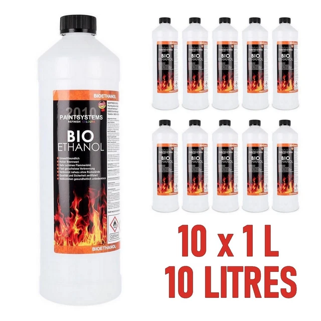 Bioéthanol Pur 100% Bio Ethanol Cheminée Chauffage Alcool Ethylique Combustible