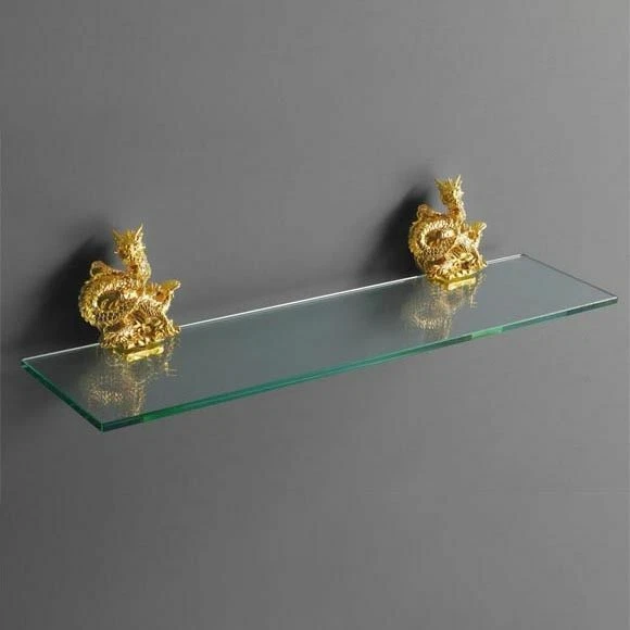 Wall Mount Gold Dragon Design Bath Hardware Accessory Tissue Holders Towel Racks
