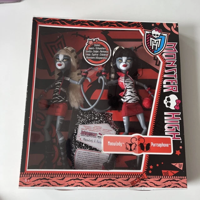 MONSTER HIGH WERECAT Twins Meowlody And Purrsephone New UK £50.39 ...