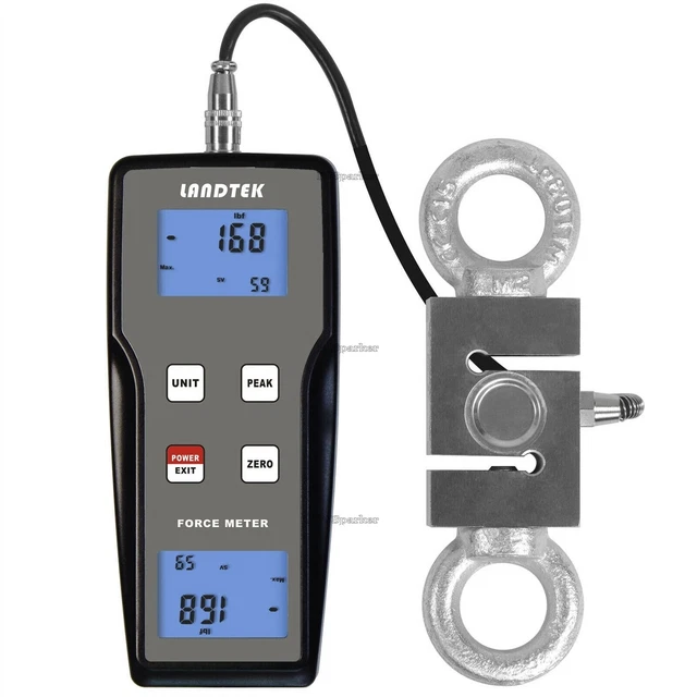 Split Force Gauge Push Pull Tester Meter FM-204-1000K Digital External Sensor