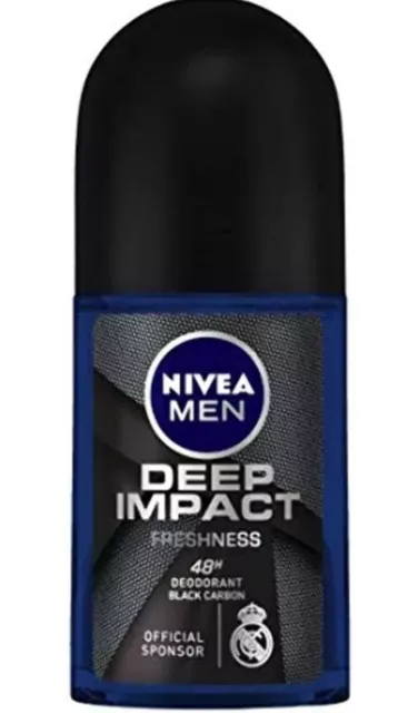 Nivea Deep Impact Freshess, Déodorant Roll-on pour Homme 50 ml.