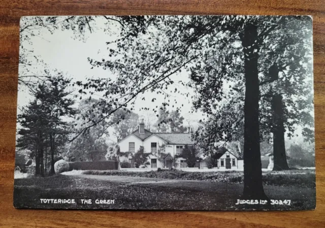 Totteridge, The Green, Real Photo Vintage Postcard Nr Whetstone