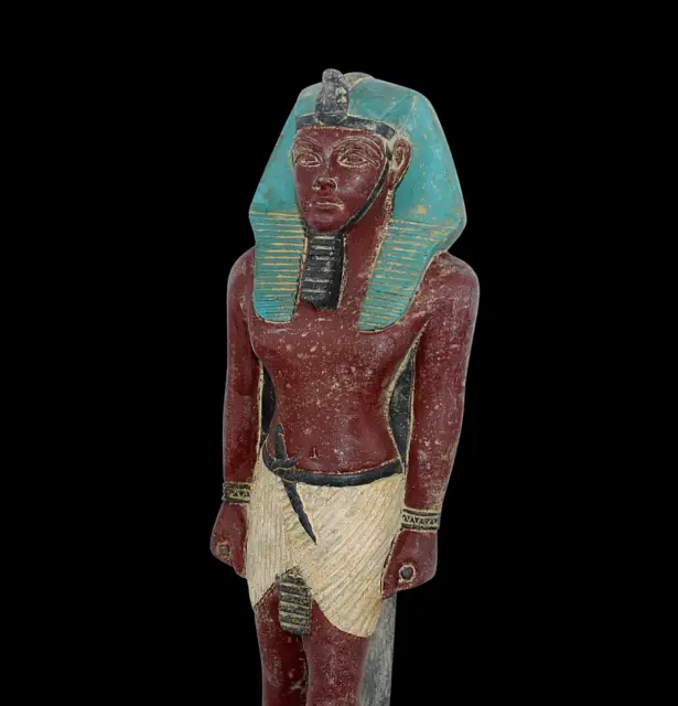 RARO ANTIGUO EGIPCIO ANTIGUO MAYOR GUERRERO REY Ramsés II Estatua -EGYCOM