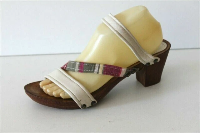 Sandales Talons Aiguilles San Marina Cuir Camel - Taille 38, Talon 11cm, Occasion état TTBE