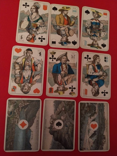 JEU DE SOCIETE ANCIEN BOITE NAIN JAUNE En CARTON 52 Cartes Quelques Jetons