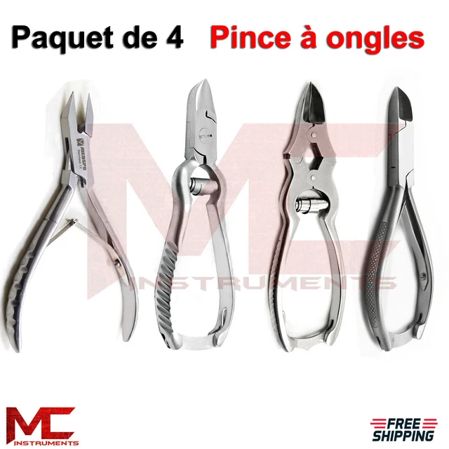 Kit Professionnel Podologue Pour Ongles Incarnés Et épais - Coupe-ongles, Limes, Acier Inox, 150W