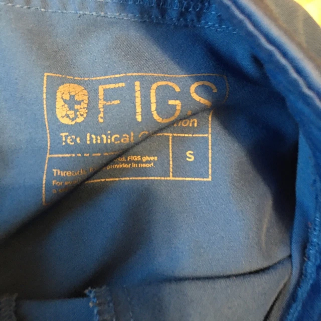 FIGS ZAMORA HIGH Waisted Drawstring Jogger Scrub Pants Ceil Blue Women