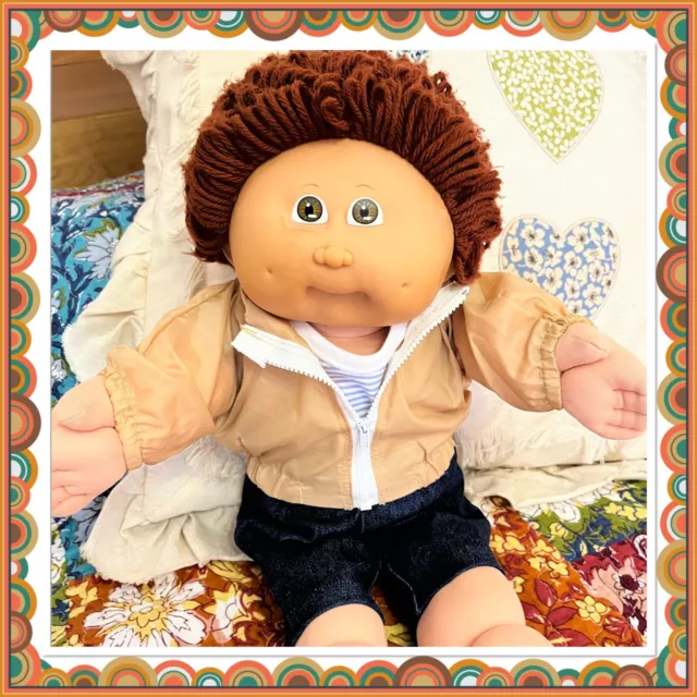 Cabbage patch kid boy brown hair deals