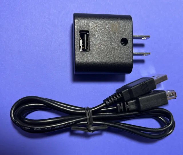 Cargador de pared y cable de extensión USB para medidor de glucosa USB Bayer Contour