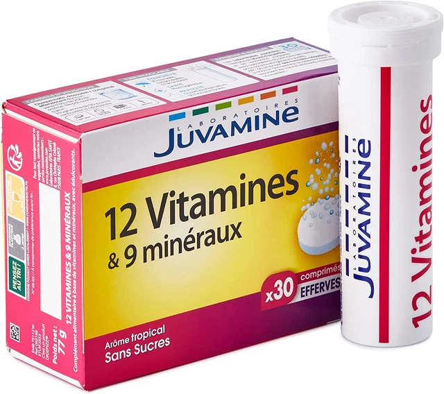 - 12 Vitamines & 9 Minéraux - Aide À Réduire La Fatigue - 30 Comprimés Effervesc