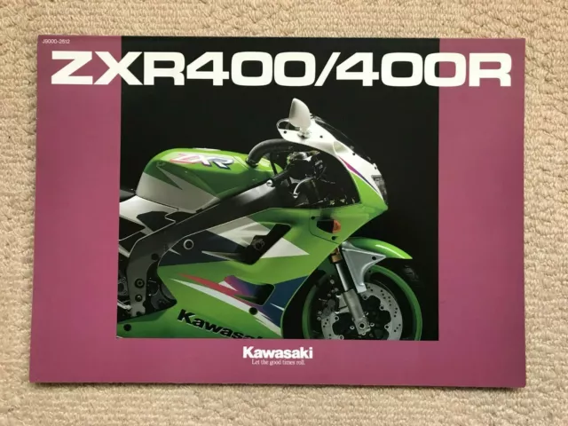 Kawasaki Zxr400/400R  Genuine Motorcycle Sales Brochure