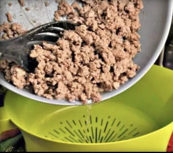 Easy Greasy Strainer Colander Ground Beef Kitchen Tool 2