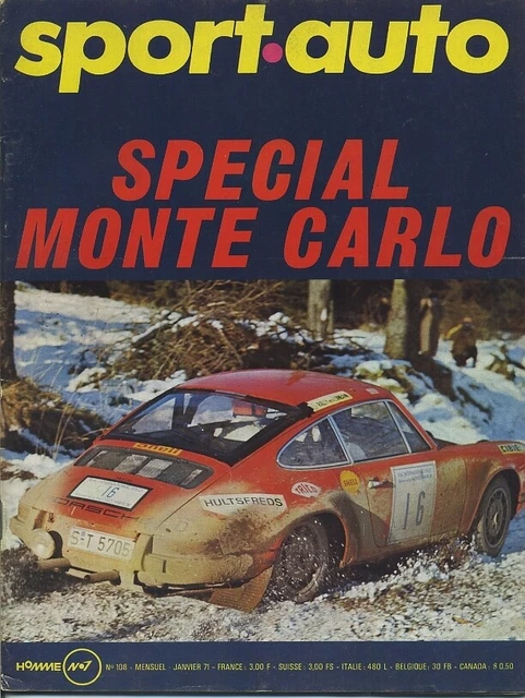 SPORT AUTO N°81 10/1968 GP ITALIE FERRARI 365GT Spécial SALON AVEC ENCART EUR 7,50 - FR