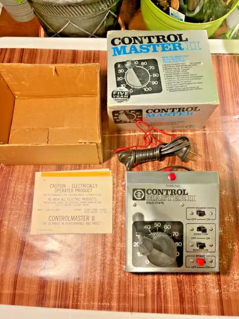 MRC Control Master II Solid State Hobby Transformer EX/Box Train Scale Vintage