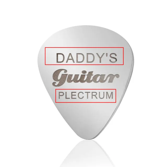 Personalised Guitar Pick Engraved Guitar Plectrum Gift for Dad Husband Boyfriend