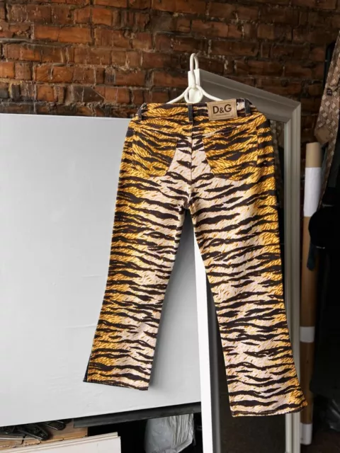 Dolce&Gabbana D&G vintage Italie Tiger Print Denim Jeans Style Taille - 27 (S)