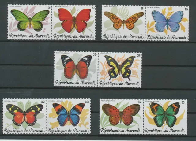 Burundi #YT890-YT899 MNH CV€280.00 1984 Butterflies [611-615 Mi1630-Mi1639]