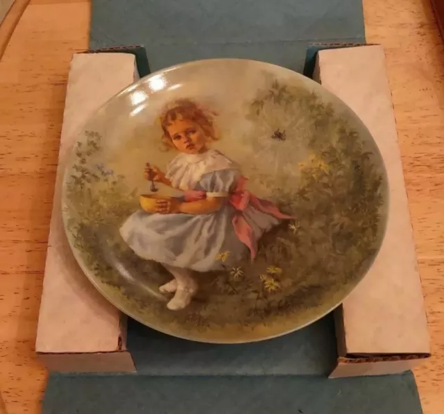 "Little Miss Muffet" Ltd Ed '81 Mother Goose Series Collector Plate Orig Box COA