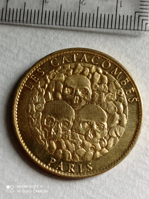 Les Catacombes PARIS, Jeton Médaille Touristique Arthus Bertrand