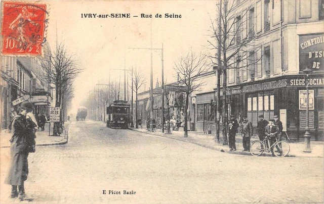 Cpa 94 Ivry Sur Seine Rue De Seine