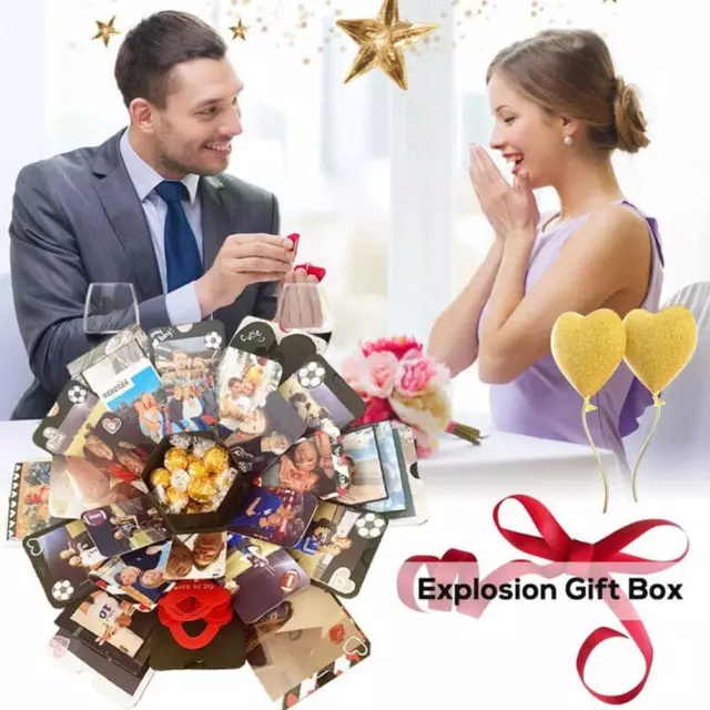 Explosion DIY Gift Box Set, Surprise Exploding Love Box for Women Men