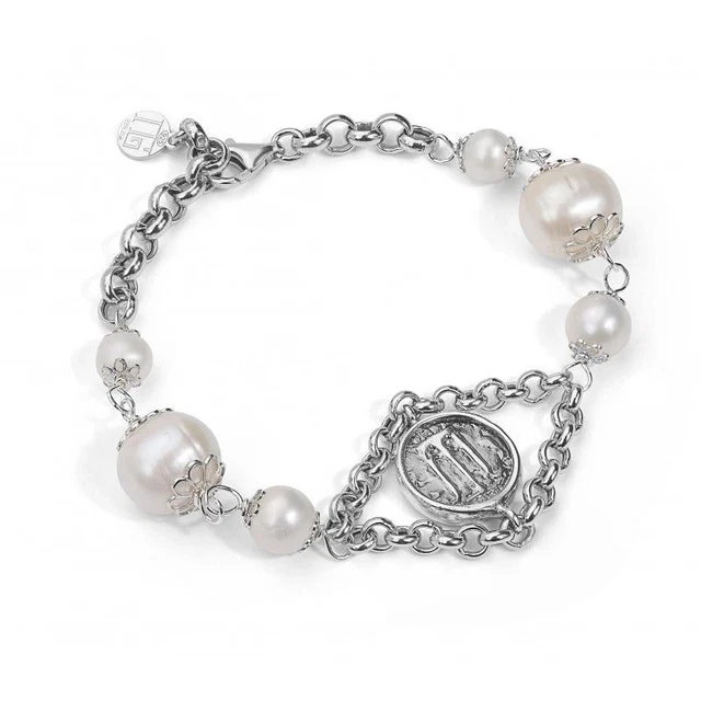 Bracelet Argent 925 Et Perles Magna Grecia MGK4026V