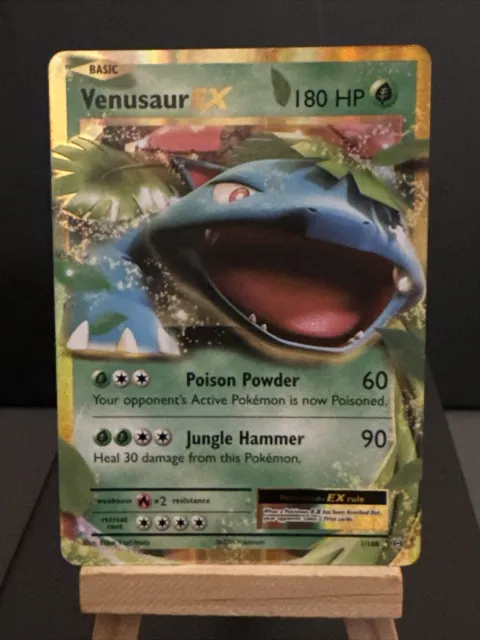 Pokemon Card Venusaur EX 1/108 Half Art XY Evolutions Rare Near Mint